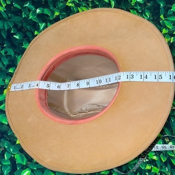 Western Wide Brim Embroidered Cowboy Fedora Hat - Picture 15 of 16